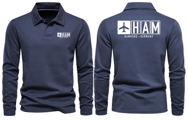 HAM AIRPORT LONG SLEEVE POLO